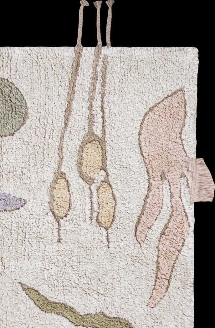 Kids Multi 4'7 x 6'7 Machine Washable Lily Pond Rug - Thumbnail - Image 5