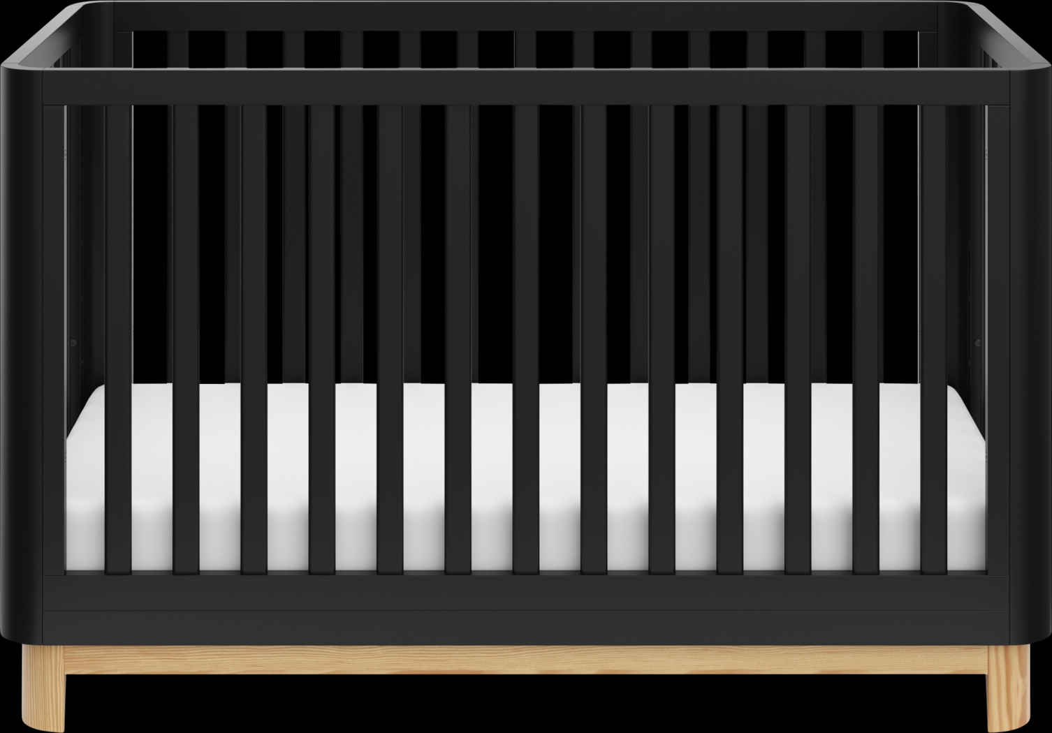 Kids Mytha Black/Natural Convertible Crib - Thumbnail - Image 3