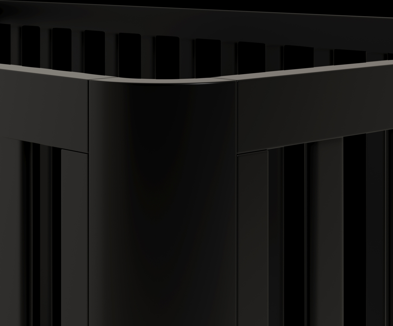 Kids Mytha Black/Natural Convertible Crib - Thumbnail - Image 7