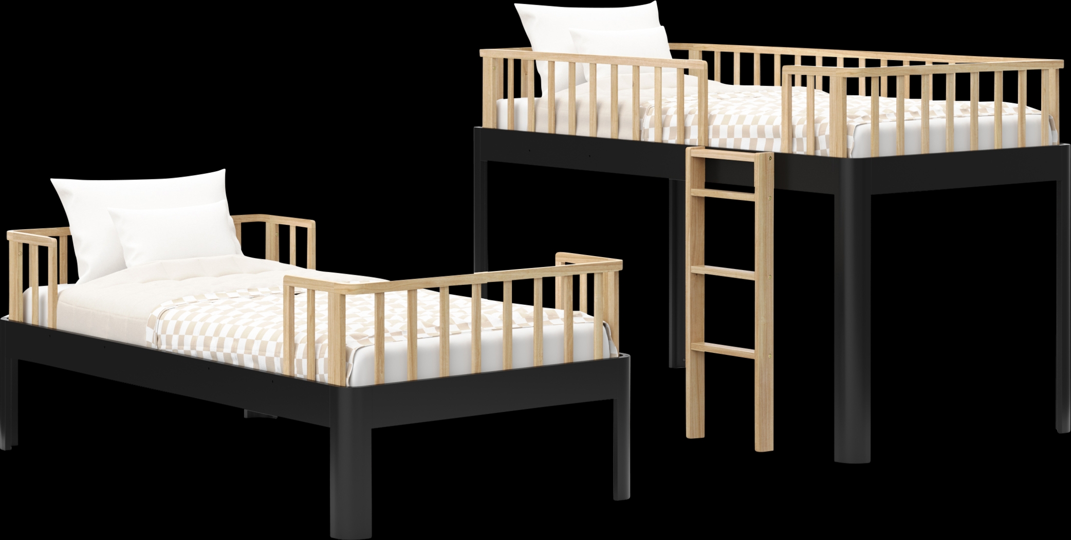 Kids Mytha Black Twin/Twin Bed - Thumbnail - Image 11