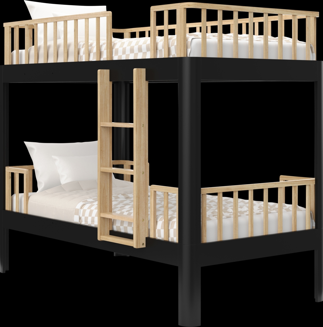 Kids Mytha Black Twin/Twin Bed - Thumbnail - Image 1