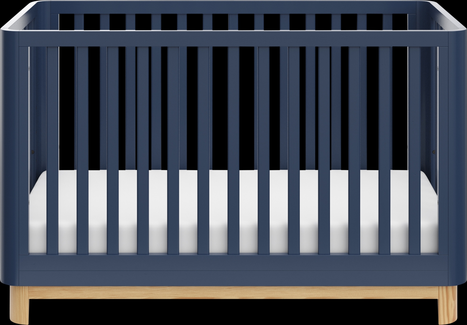 Kids Mytha Blue/Natural Convertible Crib - Thumbnail - Image 4