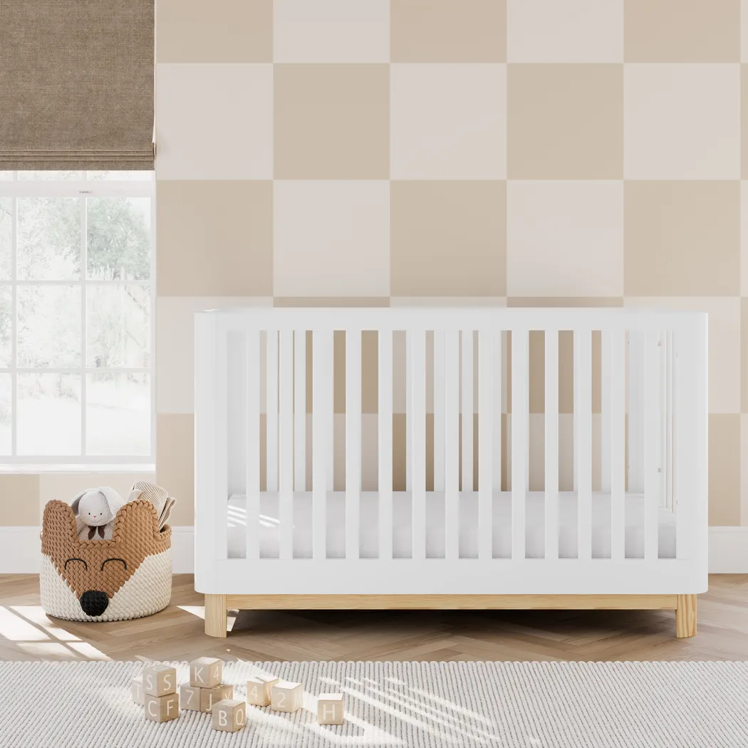 Kids Mytha White/Natural Convertible Crib - Thumbnail - Image 2