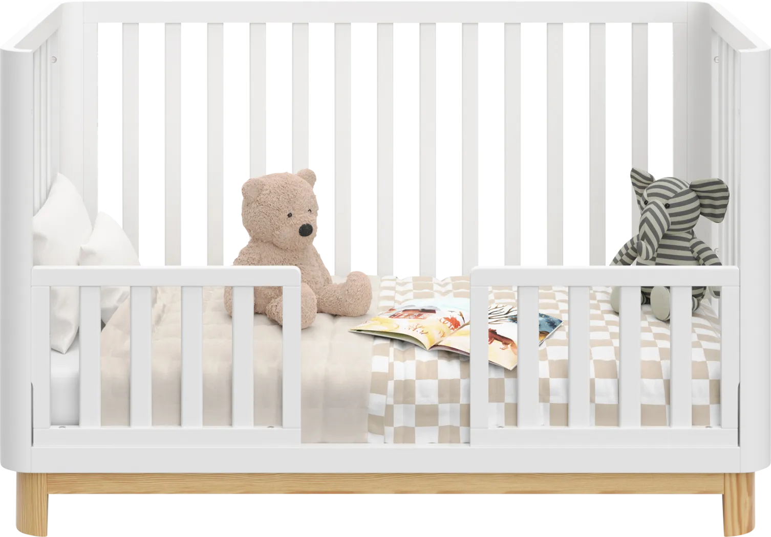 Kids Mytha White/Natural Convertible Crib - Thumbnail - Image 5