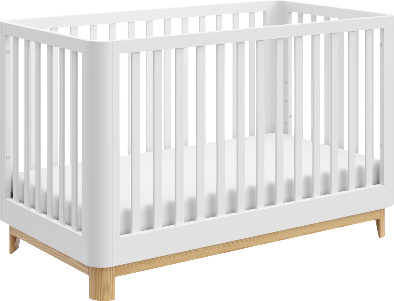 Kids Mytha White/Natural Convertible Crib - Thumbnail - Image 1
