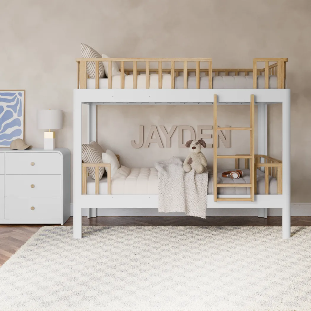 Kids Mytha White Twin/Twin Bunk Bed - Thumbnail - Image 2