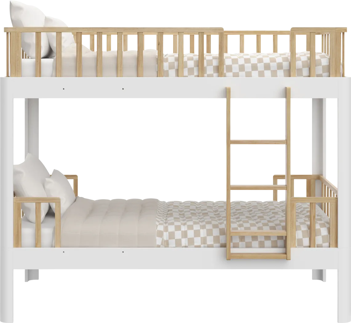 Kids Mytha White Twin/Twin Bunk Bed - Thumbnail - Image 3
