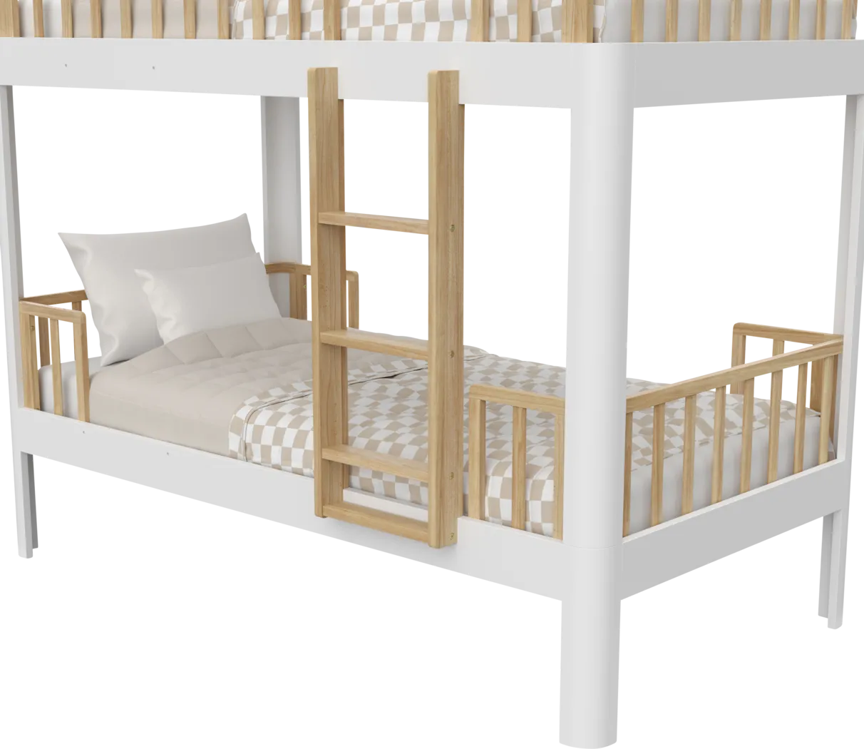 Kids Mytha White Twin/Twin Bunk Bed - Thumbnail - Image 4