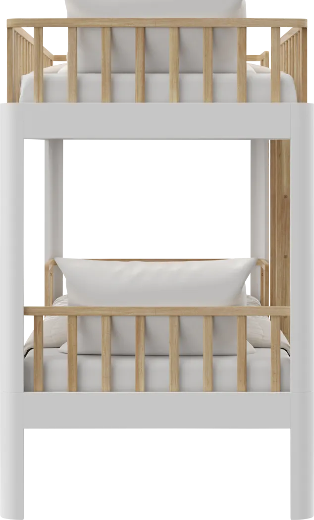 Kids Mytha White Twin/Twin Bunk Bed - Thumbnail - Image 6