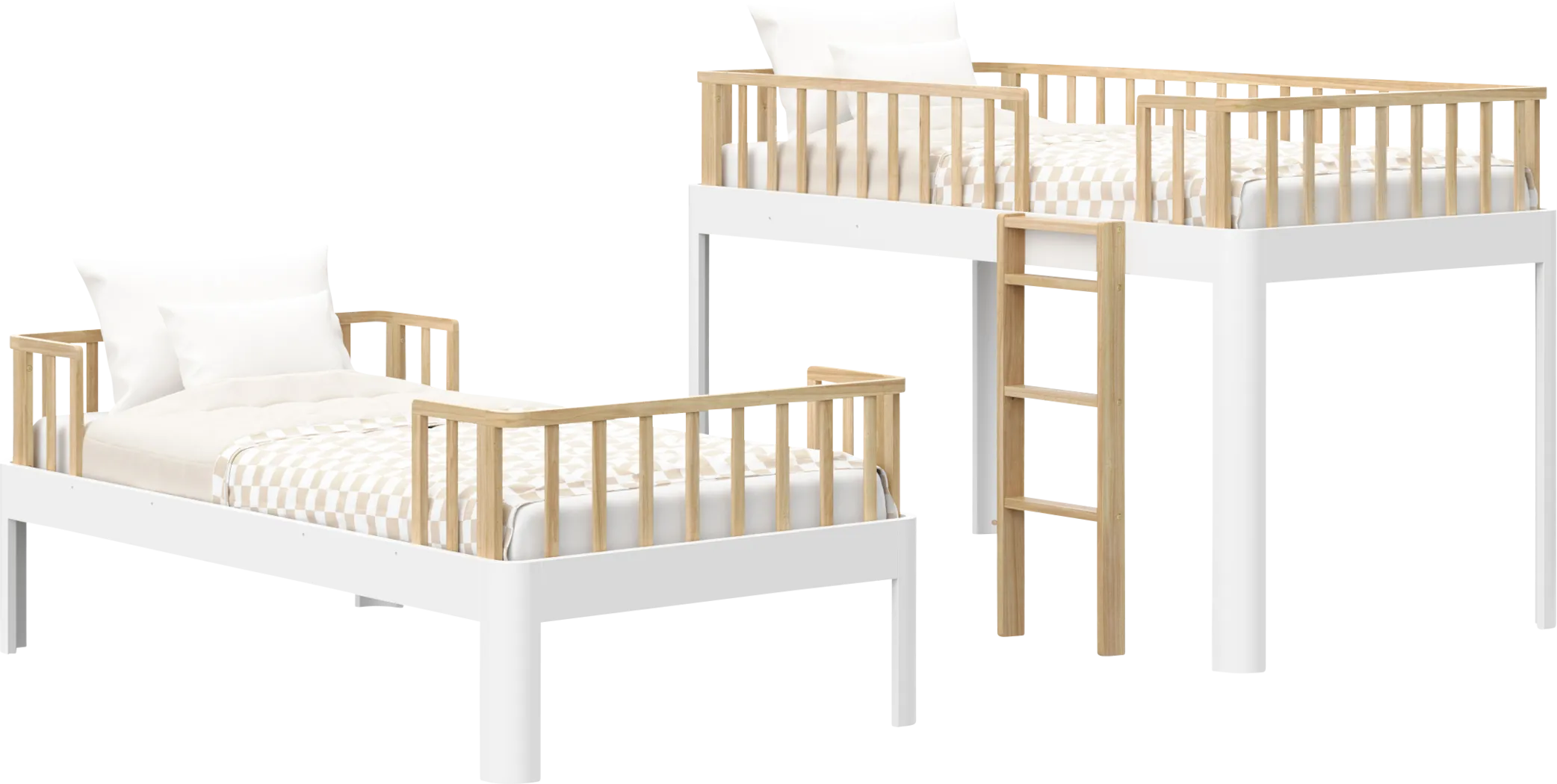 Kids Mytha White Twin/Twin Bunk Bed - Thumbnail - Image 10