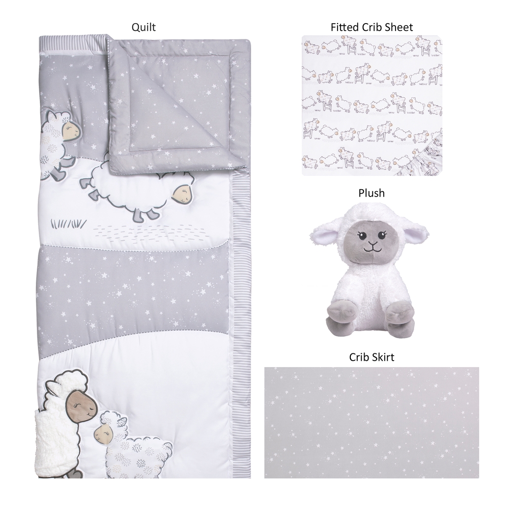 Kids Nael Gray 4 Pc Baby Bedding Set - Thumbnail - Image 2