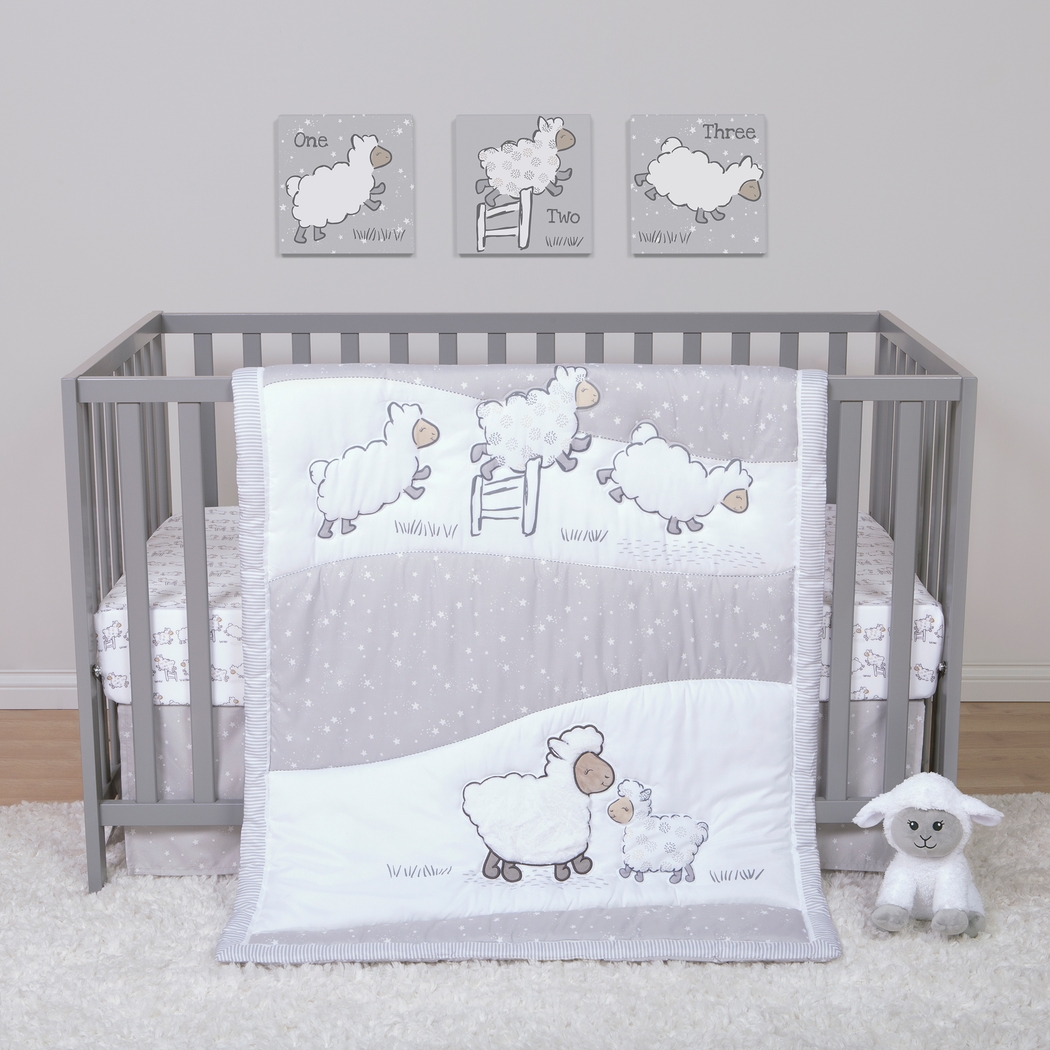 Kids Nael Gray 4 Pc Baby Bedding Set - Thumbnail - Image 1