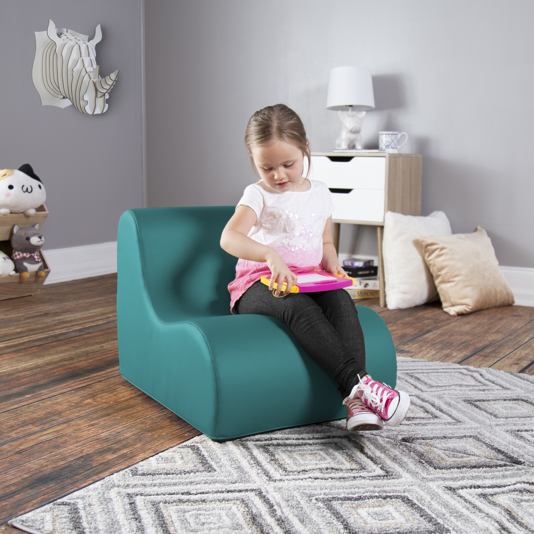 Kids Nariko Turquoise Small Chair - Thumbnail - Image 2