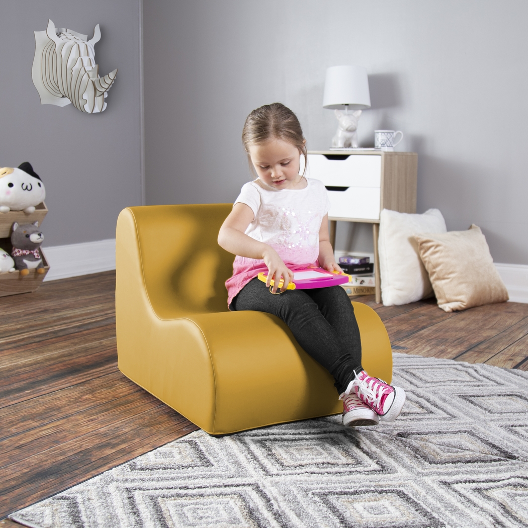 Kids Nariko Yellow Small Chair - Thumbnail - Image 2