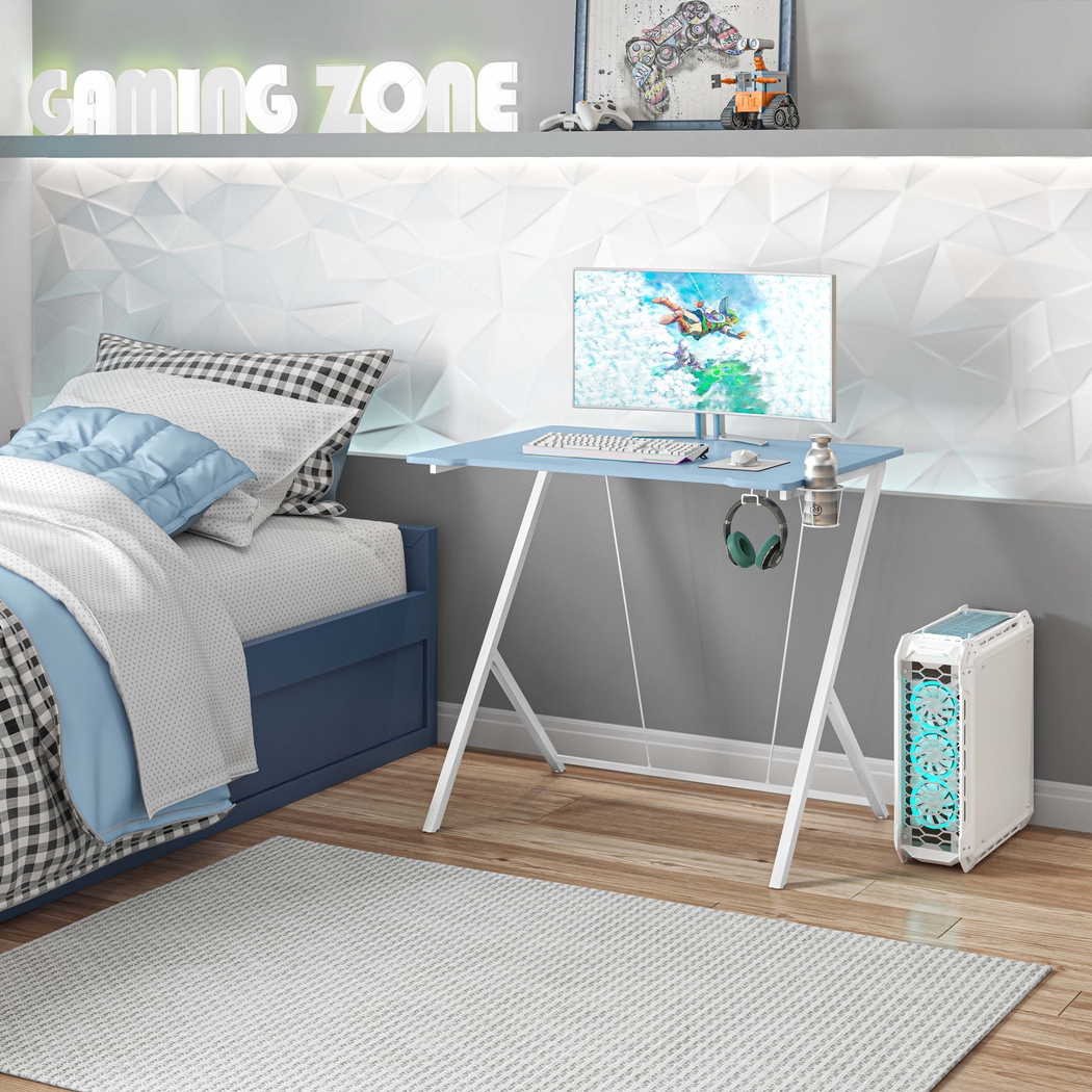 Narohi Blue Gaming Desk - Thumbnail - Image 10