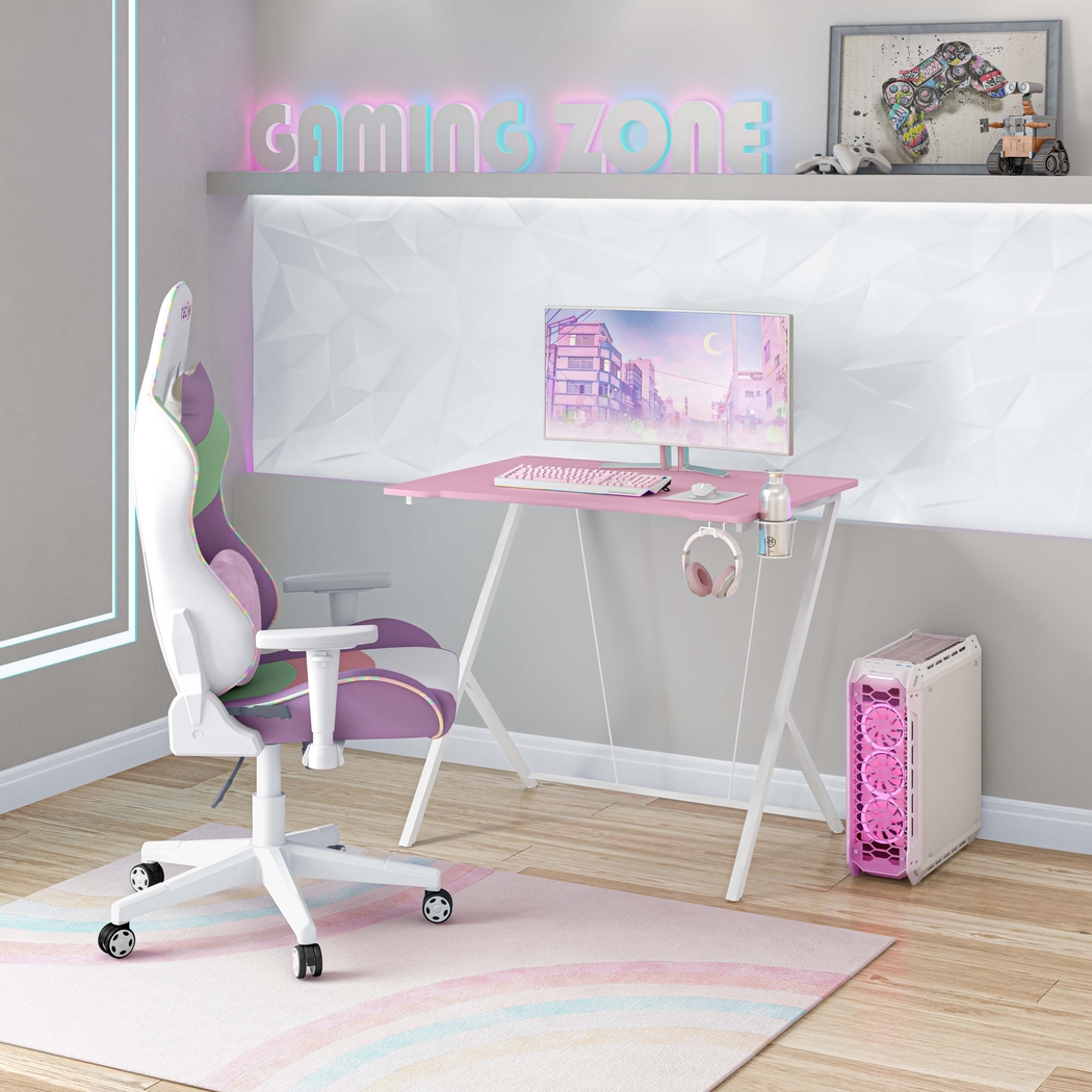 Narohi Pink Gaming Desk - Thumbnail - Image 10