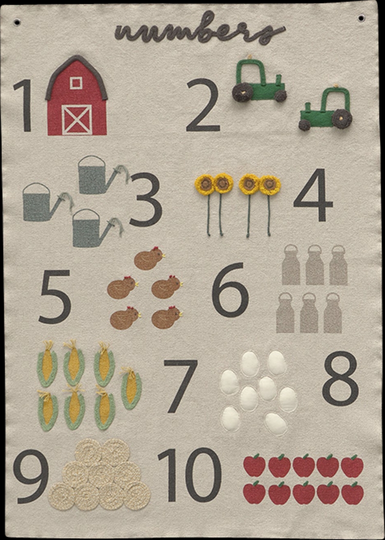 Kids Natural Farm Numbers Wall Decor - Thumbnail - Image 1