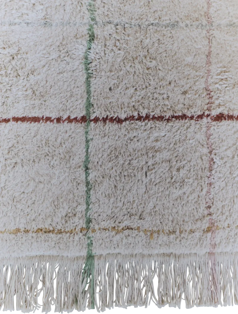 Kids Natural 3' x 4'3 Color Lines Rug - Thumbnail - Image 5