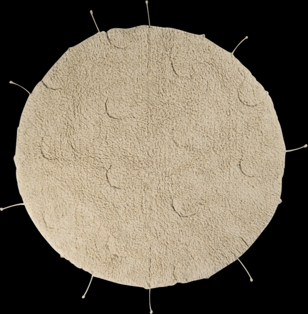 Kids Natural 3'3 Moon Rug - Thumbnail - Image 1