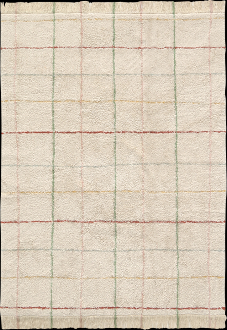 Kids Natural 4'7 x 6'7 Color Lines Rug - Thumbnail - Image 1