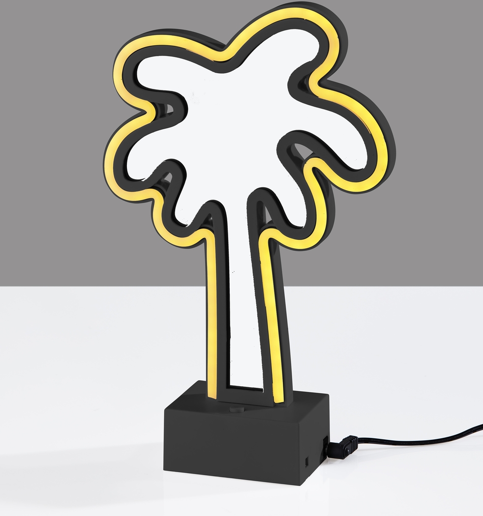 Kids Neon Palm Green Table Lamp - Thumbnail - Image 6