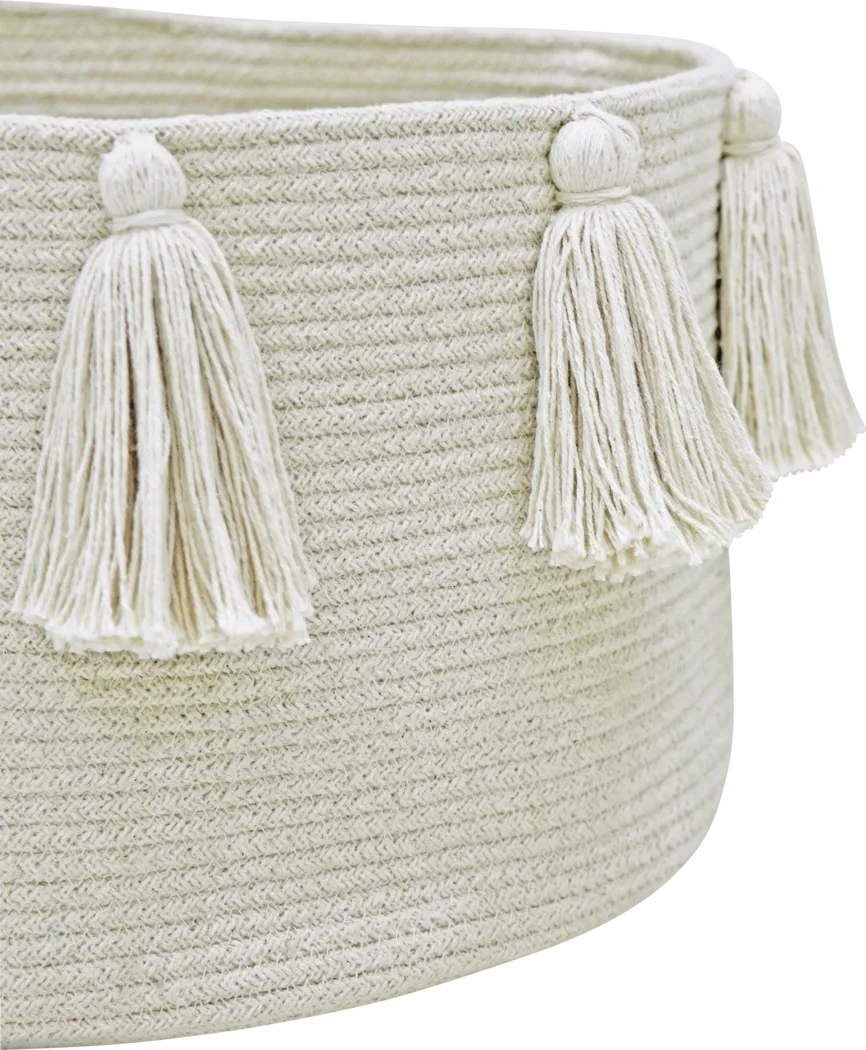Kids New Tassels Natural Basket - Thumbnail - Image 3