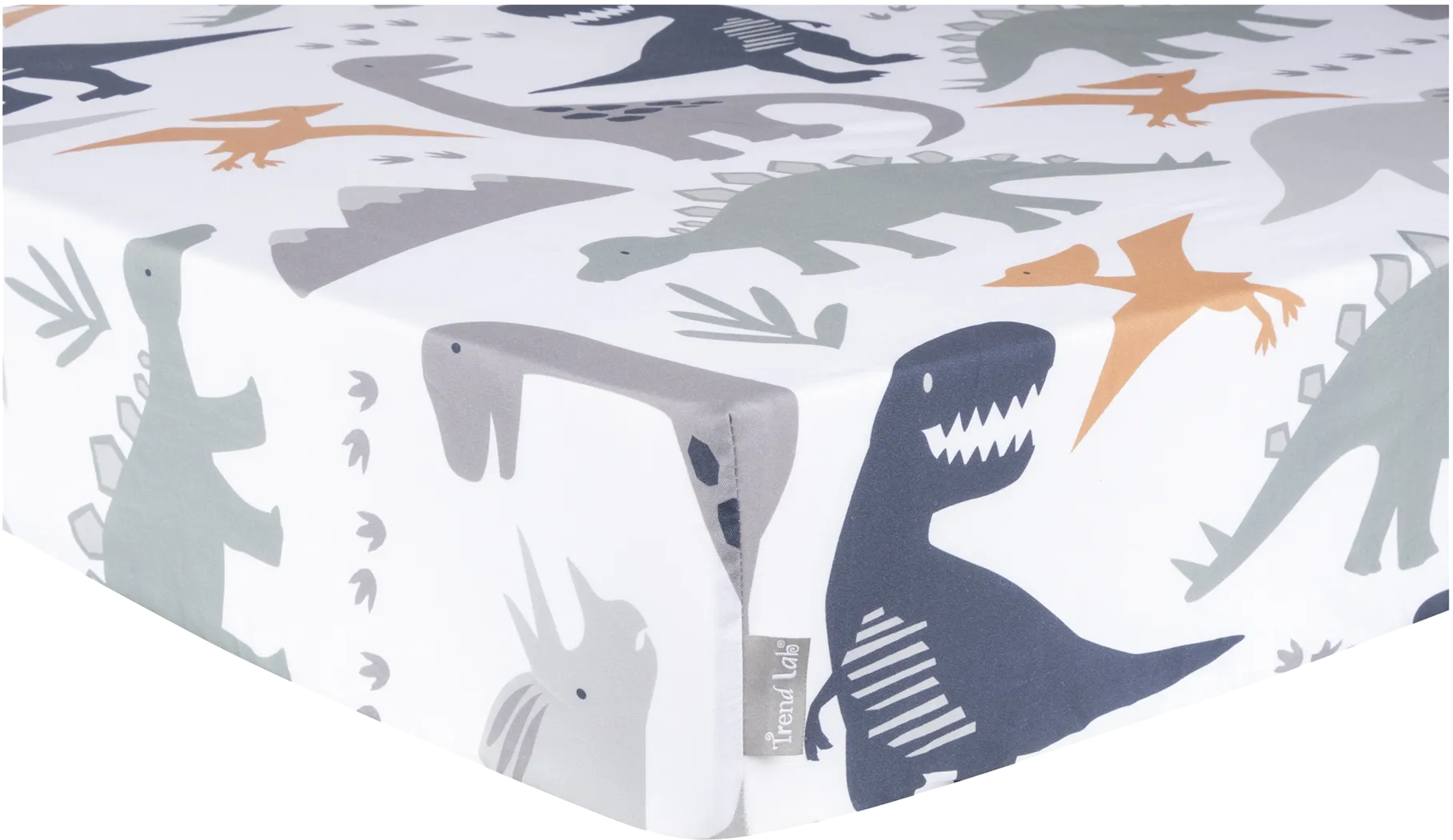 Kids Night Night Dino White Baby Bedding Set - Thumbnail - Image 4