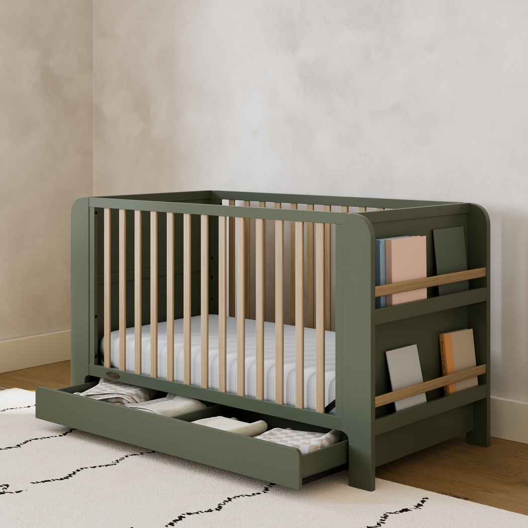 Kids Nimara Olive Convertible Crib - Thumbnail - Image 2
