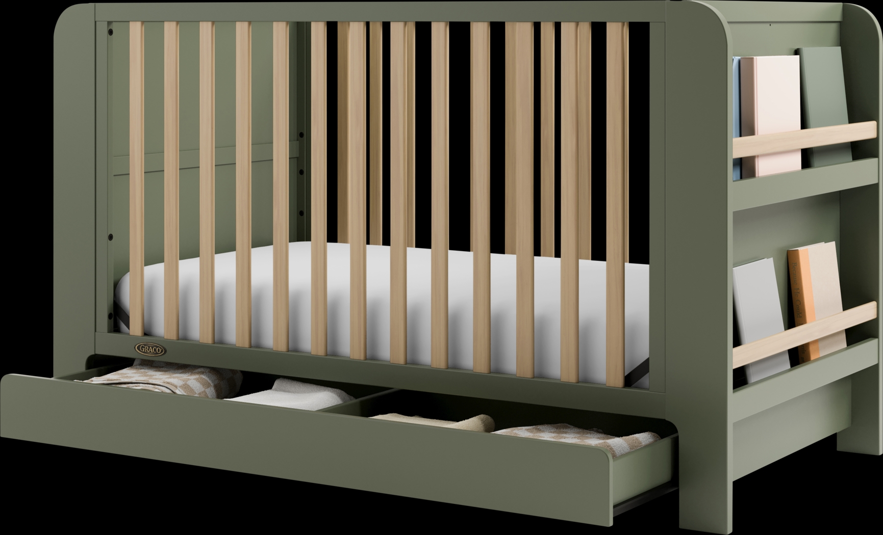 Kids Nimara Olive Convertible Crib - Thumbnail - Image 5