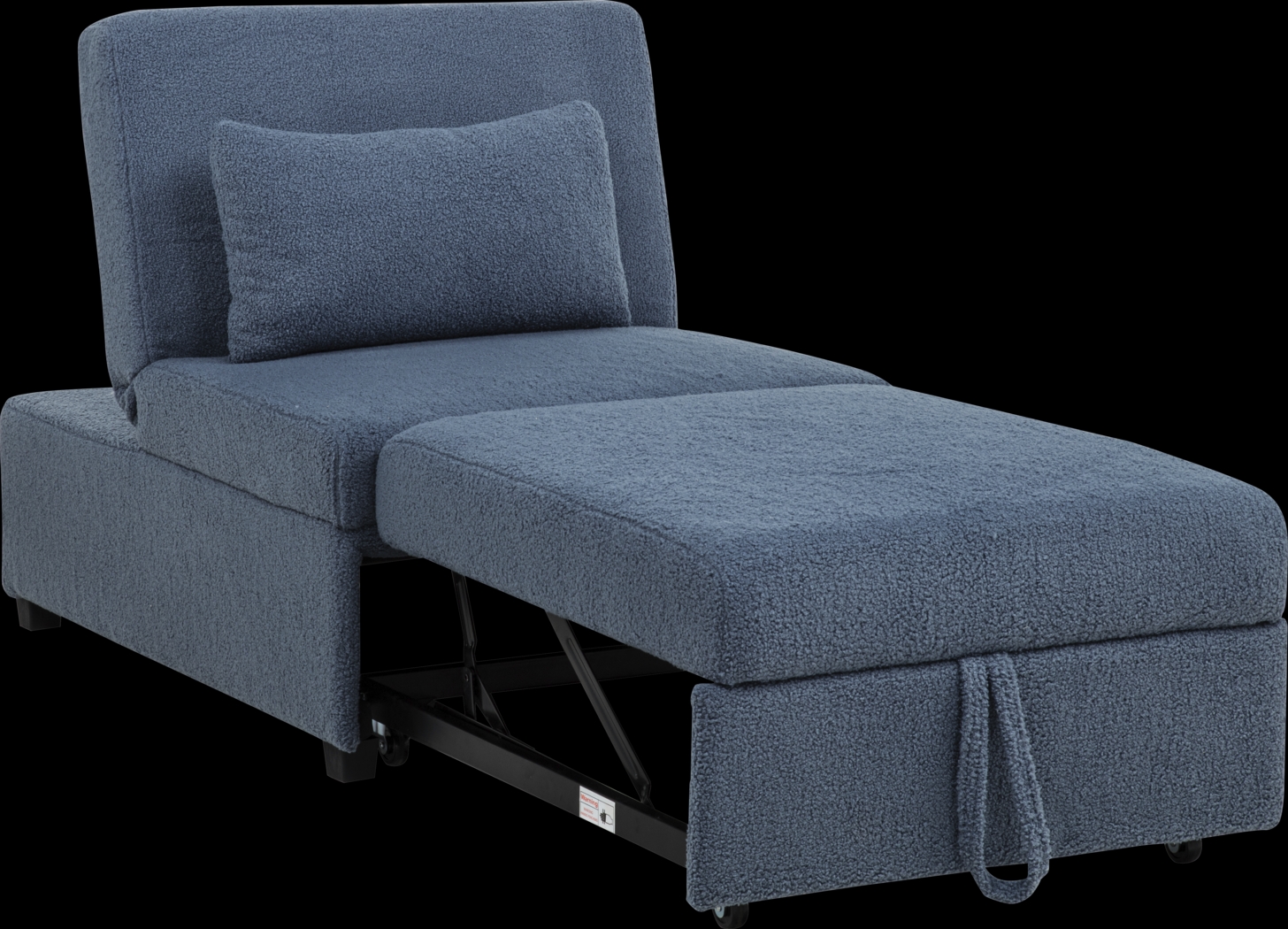 Kids Nimble 2.0 Blue Sleeper Chair - Thumbnail - Image 2