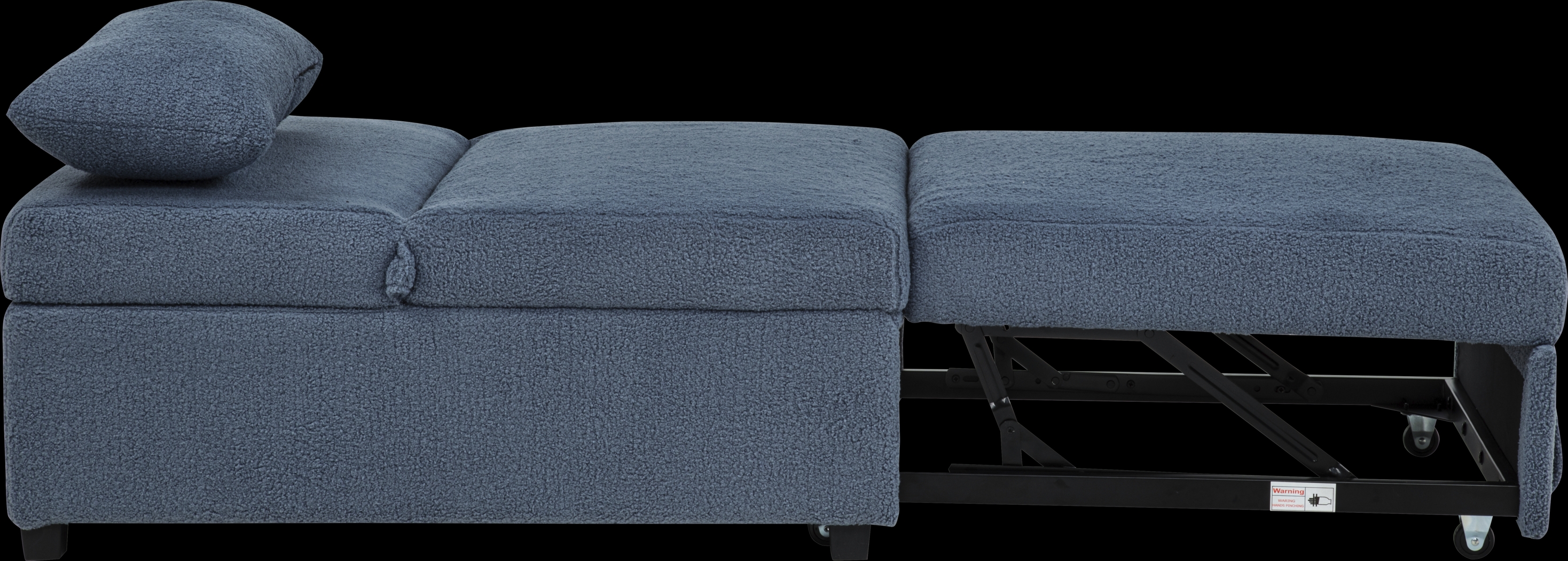 Kids Nimble 2.0 Blue Sleeper Chair - Thumbnail - Image 4