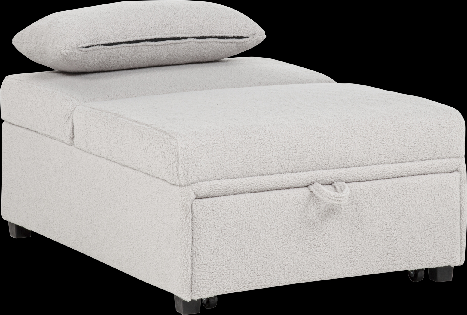 Kids Nimble 2.0 Light Gray Sleeper Chair - Thumbnail - Image 3