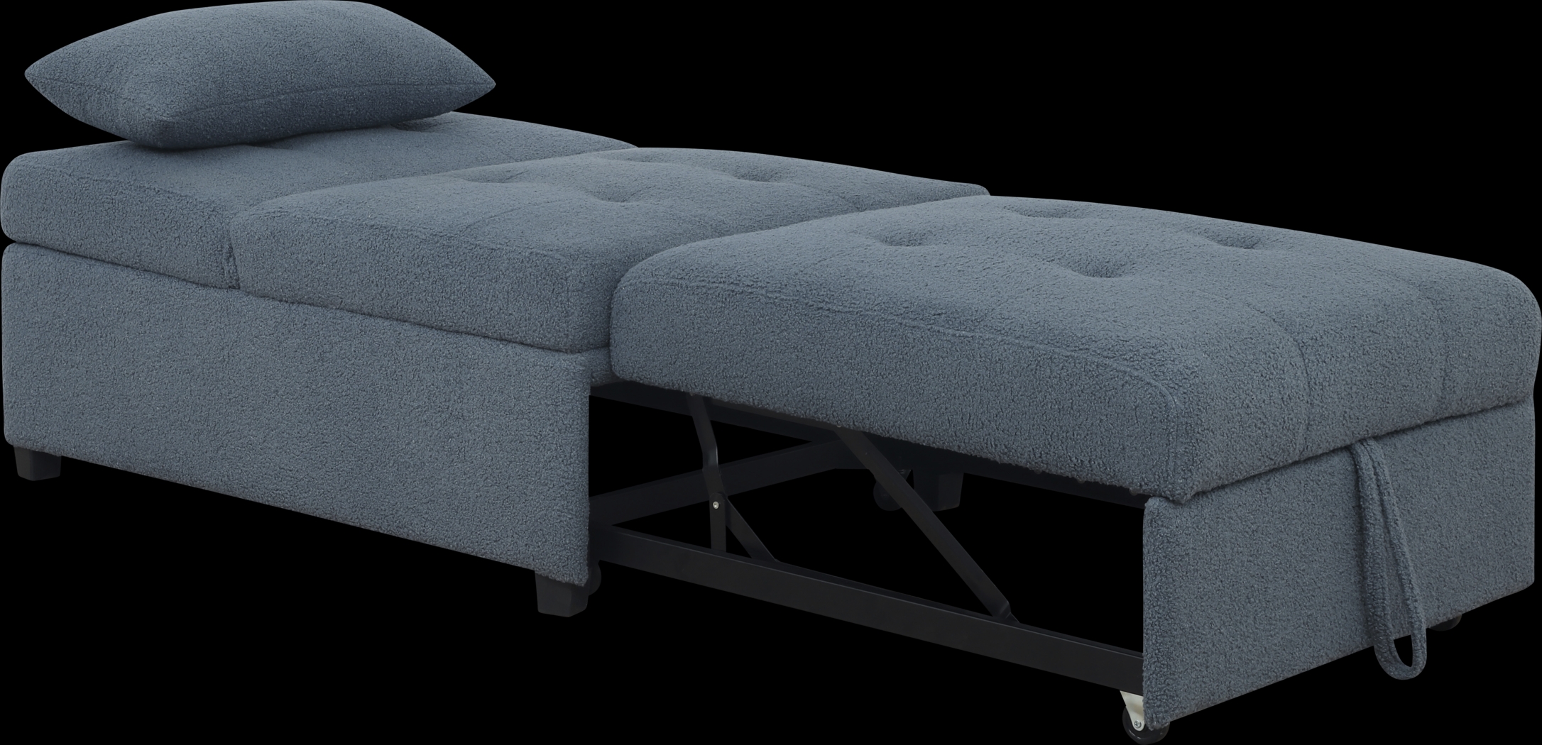 Kids Nimble Blue Sleeper Chair - Thumbnail - Image 3