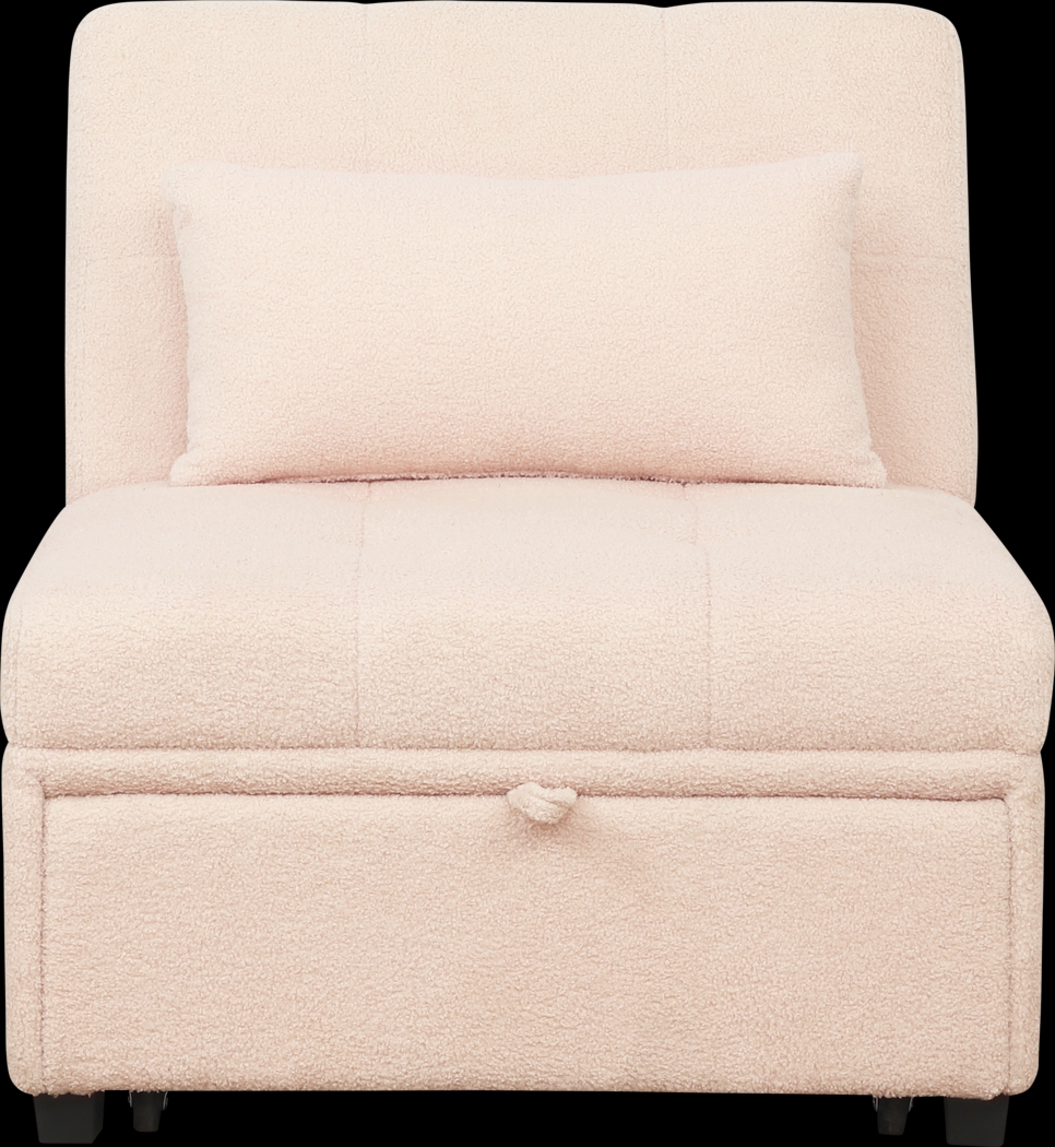 Kids Nimble Blush Sleeper Chair - Thumbnail - Image 2