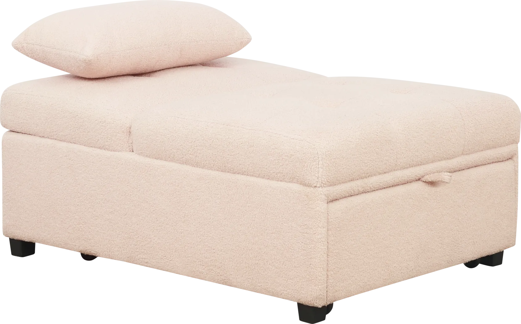 Kids Nimble Blush Sleeper Chair - Image 5