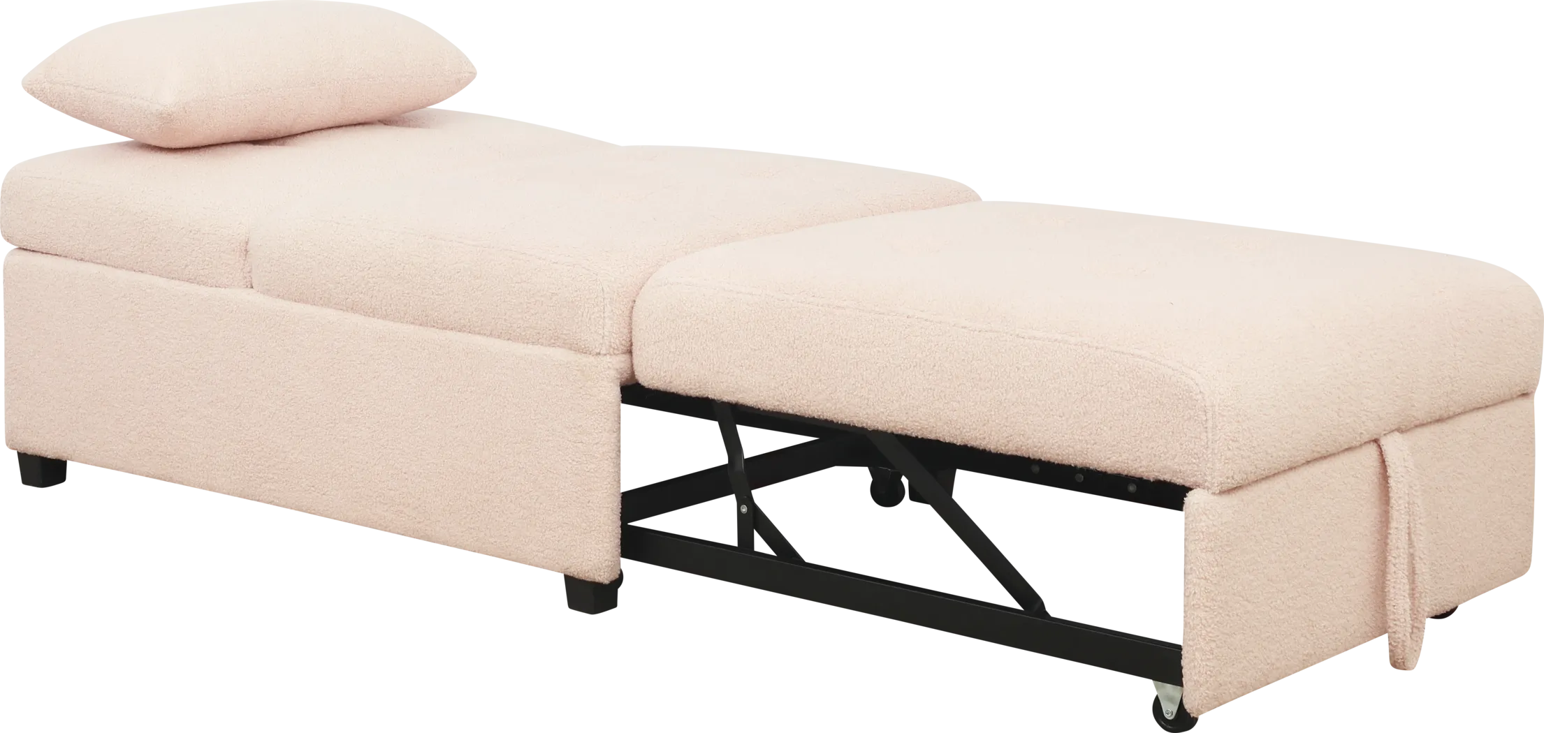 Kids Nimble Blush Sleeper Chair - Image 7