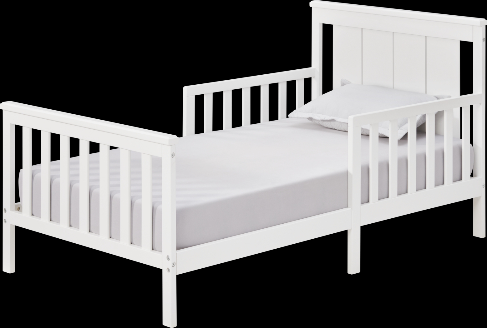 Kids Nolween White Toddler Bed - Thumbnail - Image 1