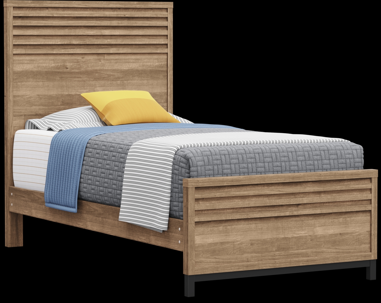 Kids Northridge Drive Caramel Twin Panel Bed - Thumbnail - Image 1