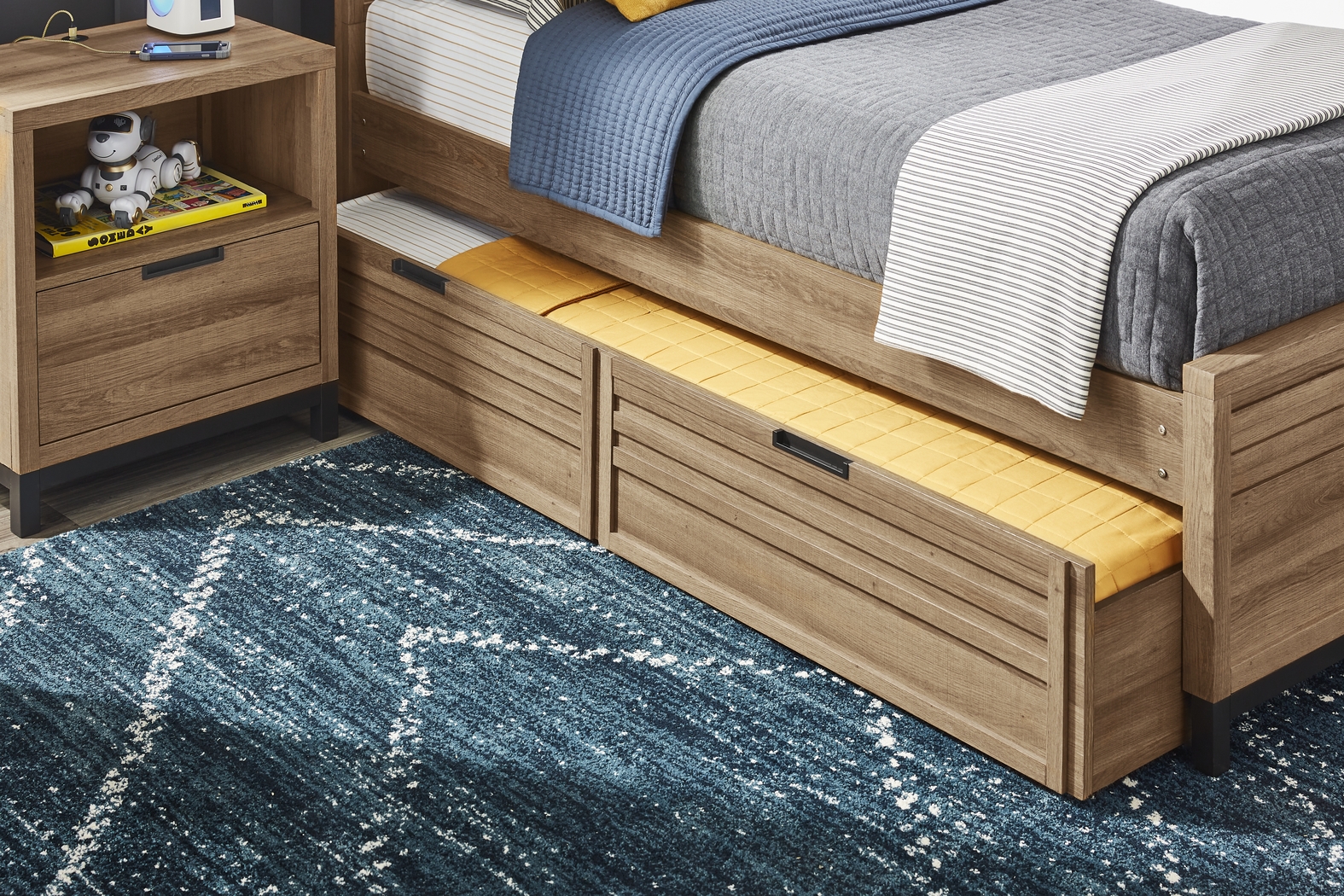 Kids Northridge Drive Caramel Twin Storage Trundle - Thumbnail - Image 3