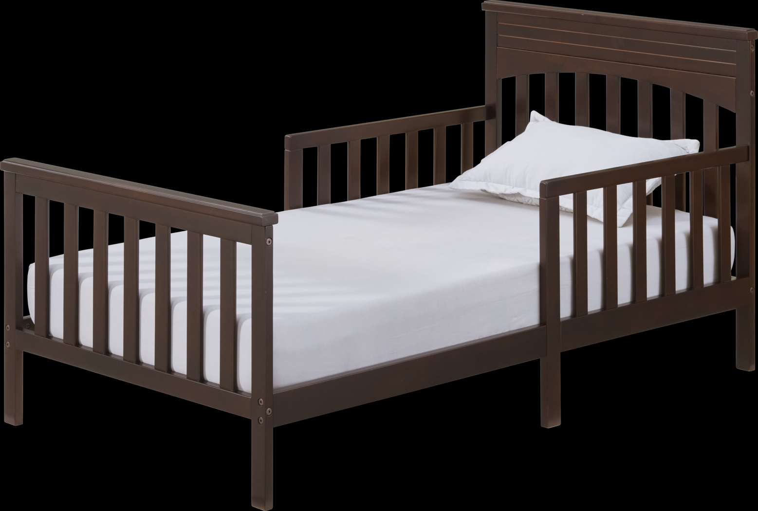 Kids Nourel Espresso Toddler Bed - Thumbnail - Image 1