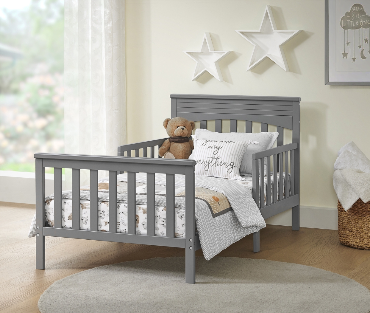 Kids Nourel Gray Toddler Bed - Thumbnail - Image 2