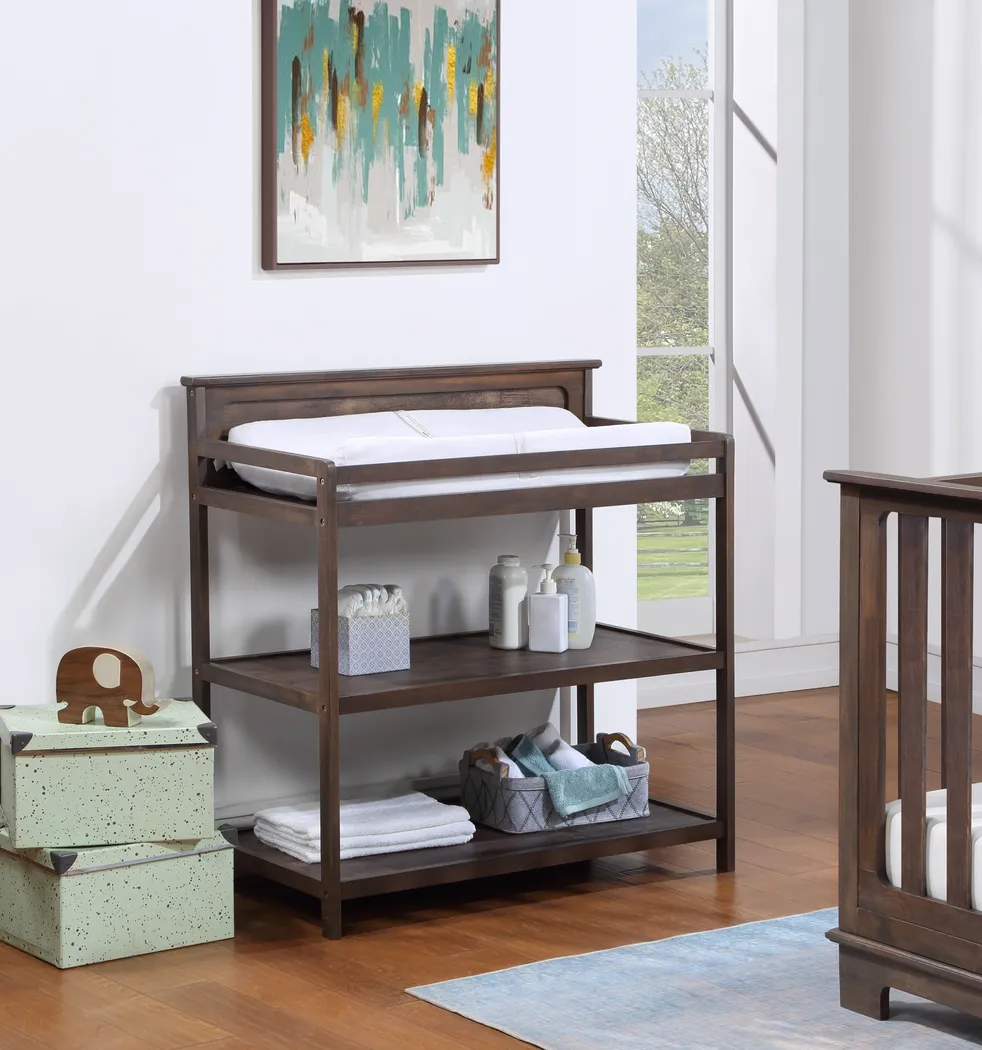 Kids Novira Dark Brown Changing Table - Thumbnail - Image 3