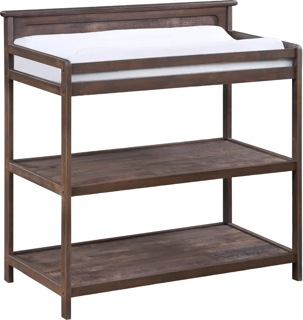 Kids Novira Dark Brown Changing Table - Thumbnail - Image 1