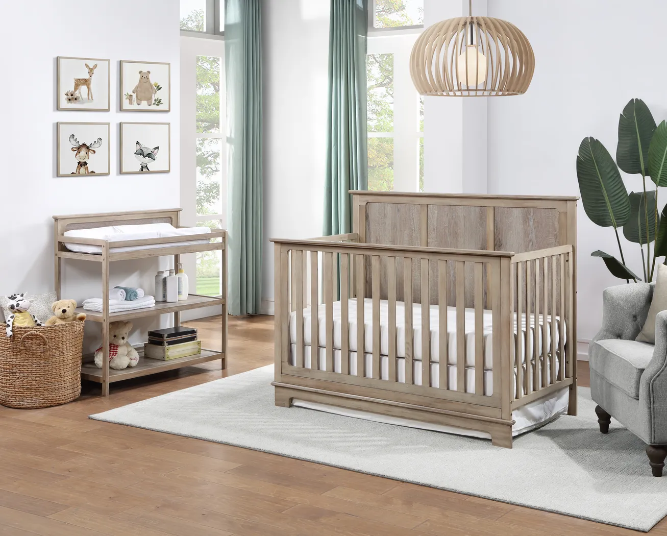 Kids Novira Light Brown Changing Table - Thumbnail - Image 2