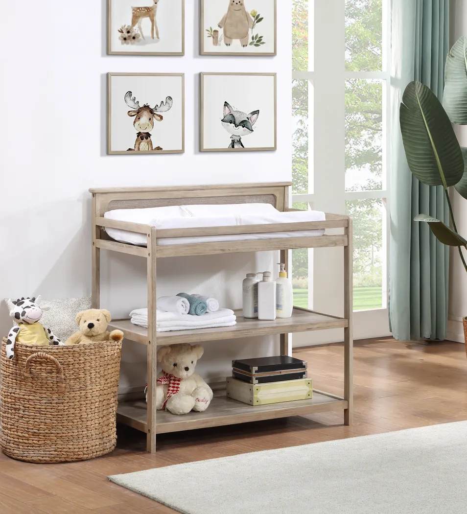 Kids Novira Light Brown Changing Table - Thumbnail - Image 3