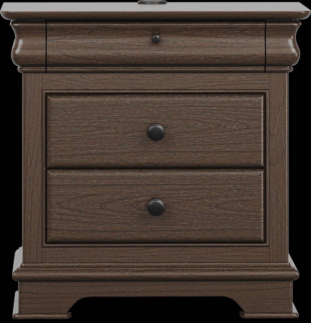 Kids Oberon Chocolate Nightstand - Thumbnail - Image 1