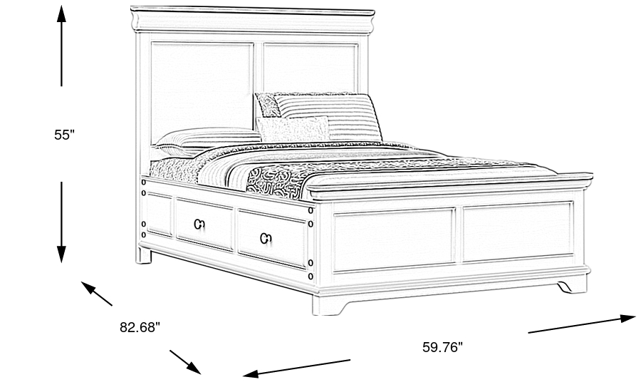 Dimension Image. Please refer to the Dimension Tab on this page for dimension details.