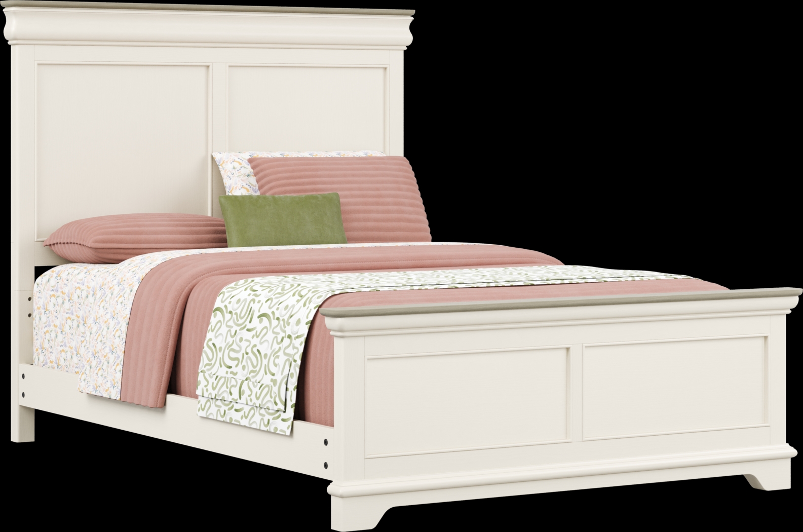 Kids Oberon Cream Full Panel Bedroom - Thumbnail - Image 2