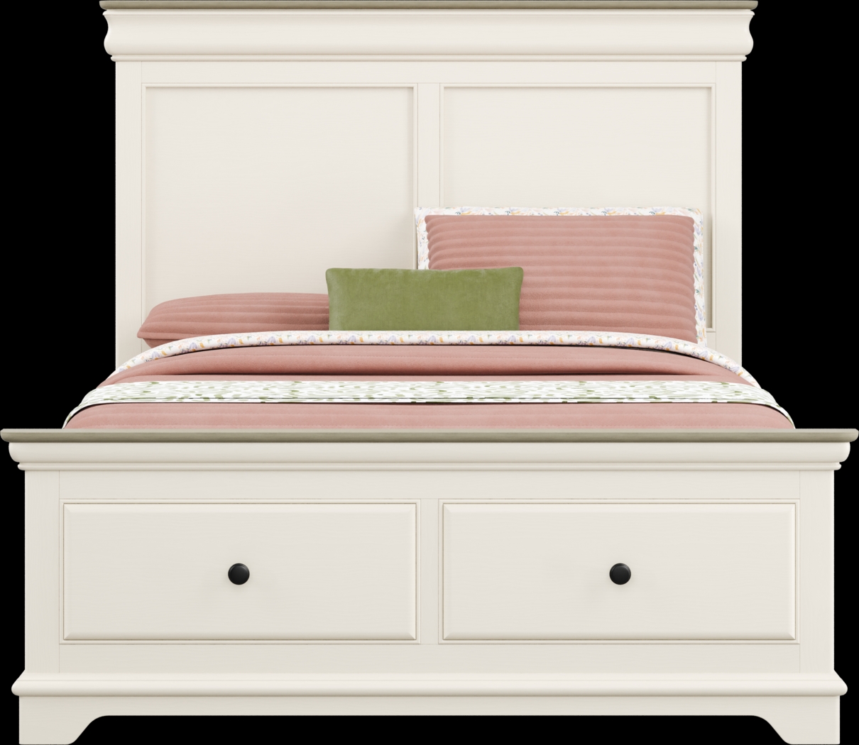 Kids Oberon Cream Full Storage Bed - Thumbnail - Image 3
