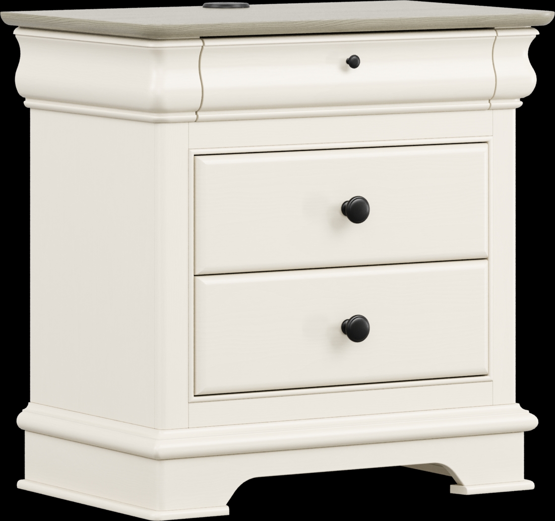 Kids Oberon Cream Nightstand - Thumbnail - Image 2